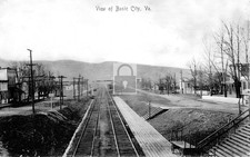 Railroad Train Tracks Waynesboro Basic City Virginia VA - Reprint picture