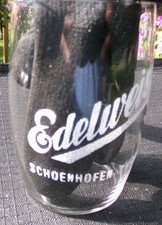 #-2-PRE PROHIBITION EDELWEISS SCHOENHOFEN  CHICAGO BEER GLASS picture
